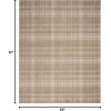 image:imageNourison Home Grafix Red 3 x 5 Area Rug Modern Plaid Bed Room Living Room Dining Room Kitchen Easy Clean Non Shedding 3x5Taupe