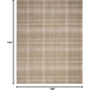 image:imageNourison Home Grafix Red 3 x 5 Area Rug Modern Plaid Bed Room Living Room Dining Room Kitchen Easy Clean Non Shedding 3x5Taupe