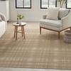 image:imageNourison Home Grafix Red 3 x 5 Area Rug Modern Plaid Bed Room Living Room Dining Room Kitchen Easy Clean Non Shedding 3x5Taupe