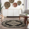 image:imageNourison Home Grafix Traditional Navy Blue 3 x 5 AreaRug EasyCleaning Non Shedding Bed Room Living Room Dining Room Kitchen 3x5Black