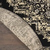 image:imageNourison Home Grafix Traditional Navy Blue 3 x 5 AreaRug EasyCleaning Non Shedding Bed Room Living Room Dining Room Kitchen 3x5Black