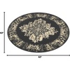 image:imageNourison Home Grafix Traditional Navy Blue 3 x 5 AreaRug EasyCleaning Non Shedding Bed Room Living Room Dining Room Kitchen 3x5Black