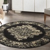 image:imageNourison Home Grafix Traditional Navy Blue 3 x 5 AreaRug EasyCleaning Non Shedding Bed Room Living Room Dining Room Kitchen 3x5Black