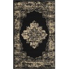 image:imageNourison Home Grafix Traditional Navy Blue 3 x 5 AreaRug EasyCleaning Non Shedding Bed Room Living Room Dining Room Kitchen 3x5Black