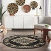 image:imageNourison Home Grafix Traditional Navy Blue 3 x 5 AreaRug EasyCleaning Non Shedding Bed Room Living Room Dining Room Kitchen 3x5Black
