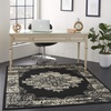image:imageNourison Home Grafix Traditional Navy Blue 3 x 5 AreaRug EasyCleaning Non Shedding Bed Room Living Room Dining Room Kitchen 3x5Black