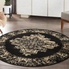 image:imageNourison Home Grafix Traditional Navy Blue 3 x 5 AreaRug EasyCleaning Non Shedding Bed Room Living Room Dining Room Kitchen 3x5Black