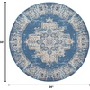 image:imageNourison Home Grafix Traditional Navy Blue 3 x 5 AreaRug EasyCleaning Non Shedding Bed Room Living Room Dining Room Kitchen 3x5Blue