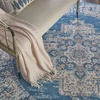 image:imageNourison Home Grafix Traditional Navy Blue 3 x 5 AreaRug EasyCleaning Non Shedding Bed Room Living Room Dining Room Kitchen 3x5Blue