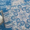 image:imageNourison Home Grafix Traditional Navy Blue 3 x 5 AreaRug EasyCleaning Non Shedding Bed Room Living Room Dining Room Kitchen 3x5Blue