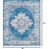 image:imageNourison Home Grafix Traditional Navy Blue 3 x 5 AreaRug EasyCleaning Non Shedding Bed Room Living Room Dining Room Kitchen 3x5Blue