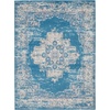 image:imageNourison Home Grafix Traditional Navy Blue 3 x 5 AreaRug EasyCleaning Non Shedding Bed Room Living Room Dining Room Kitchen 3x5Blue