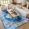 image:imageNourison Home Grafix Traditional Navy Blue 3 x 5 AreaRug EasyCleaning Non Shedding Bed Room Living Room Dining Room Kitchen 3x5Blue