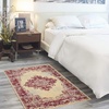 image:imageNourison Home Grafix Traditional Navy Blue 3 x 5 AreaRug EasyCleaning Non Shedding Bed Room Living Room Dining Room Kitchen 3x5Cream Red