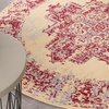 image:imageNourison Home Grafix Traditional Navy Blue 3 x 5 AreaRug EasyCleaning Non Shedding Bed Room Living Room Dining Room Kitchen 3x5Cream Red