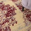 image:imageNourison Home Grafix Traditional Navy Blue 3 x 5 AreaRug EasyCleaning Non Shedding Bed Room Living Room Dining Room Kitchen 3x5Cream Red