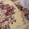 image:imageNourison Home Grafix Traditional Navy Blue 3 x 5 AreaRug EasyCleaning Non Shedding Bed Room Living Room Dining Room Kitchen 3x5Cream Red