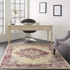 image:imageNourison Home Grafix Traditional Navy Blue 3 x 5 AreaRug EasyCleaning Non Shedding Bed Room Living Room Dining Room Kitchen 3x5Cream Red