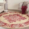 image:imageNourison Home Grafix Traditional Navy Blue 3 x 5 AreaRug EasyCleaning Non Shedding Bed Room Living Room Dining Room Kitchen 3x5Cream Red
