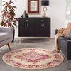 image:imageNourison Home Grafix Traditional Navy Blue 3 x 5 AreaRug EasyCleaning Non Shedding Bed Room Living Room Dining Room Kitchen 3x5Cream Red