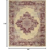 image:imageNourison Home Grafix Traditional Navy Blue 3 x 5 AreaRug EasyCleaning Non Shedding Bed Room Living Room Dining Room Kitchen 3x5Cream Red