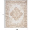 image:imageNourison Home Grafix Traditional Navy Blue 3 x 5 AreaRug EasyCleaning Non Shedding Bed Room Living Room Dining Room Kitchen 3x5Ivory Beige