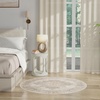 image:imageNourison Home Grafix Traditional Navy Blue 3 x 5 AreaRug EasyCleaning Non Shedding Bed Room Living Room Dining Room Kitchen 3x5Ivory Beige