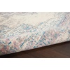 image:imageNourison Home Grafix Traditional Navy Blue 3 x 5 AreaRug EasyCleaning Non Shedding Bed Room Living Room Dining Room Kitchen 3x5Ivory Pink