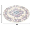 image:imageNourison Home Grafix Traditional Navy Blue 3 x 5 AreaRug EasyCleaning Non Shedding Bed Room Living Room Dining Room Kitchen 3x5Ivory Pink