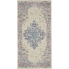 image:imageNourison Home Grafix Traditional Navy Blue 3 x 5 AreaRug EasyCleaning Non Shedding Bed Room Living Room Dining Room Kitchen 3x5Ivory Pink
