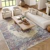 image:imageNourison Home Grafix Traditional Navy Blue 3 x 5 AreaRug EasyCleaning Non Shedding Bed Room Living Room Dining Room Kitchen 3x5Ivory Pink