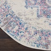 image:imageNourison Home Grafix Traditional Navy Blue 3 x 5 AreaRug EasyCleaning Non Shedding Bed Room Living Room Dining Room Kitchen 3x5Ivory Pink