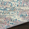 image:imageNourison Home Grafix Traditional Navy Blue 3 x 5 AreaRug EasyCleaning Non Shedding Bed Room Living Room Dining Room Kitchen 3x5Ivory Pink