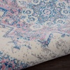 image:imageNourison Home Grafix Traditional Navy Blue 3 x 5 AreaRug EasyCleaning Non Shedding Bed Room Living Room Dining Room Kitchen 3x5Ivory Pink
