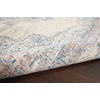 image:imageNourison Home Grafix Traditional Navy Blue 3 x 5 AreaRug EasyCleaning Non Shedding Bed Room Living Room Dining Room Kitchen 3x5Ivory Pink