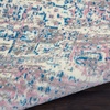 image:imageNourison Home Grafix Traditional Navy Blue 3 x 5 AreaRug EasyCleaning Non Shedding Bed Room Living Room Dining Room Kitchen 3x5Ivory Pink