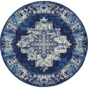 image:imageNourison Home Grafix Traditional Navy Blue 3 x 5 AreaRug EasyCleaning Non Shedding Bed Room Living Room Dining Room Kitchen 3x5Navy Blue