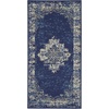 image:imageNourison Home Grafix Traditional Navy Blue 3 x 5 AreaRug EasyCleaning Non Shedding Bed Room Living Room Dining Room Kitchen 3x5Navy Blue