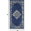 image:imageNourison Home Grafix Traditional Navy Blue 3 x 5 AreaRug EasyCleaning Non Shedding Bed Room Living Room Dining Room Kitchen 3x5Navy Blue