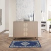 image:imageNourison Home Grafix Traditional Navy Blue 3 x 5 AreaRug EasyCleaning Non Shedding Bed Room Living Room Dining Room Kitchen 3x5Navy Blue