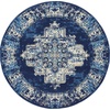 image:imageNourison Home Grafix Traditional Navy Blue 3 x 5 AreaRug EasyCleaning Non Shedding Bed Room Living Room Dining Room Kitchen 3x5Navy Blue