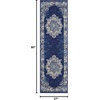 image:imageNourison Home Grafix Traditional Navy Blue 3 x 5 AreaRug EasyCleaning Non Shedding Bed Room Living Room Dining Room Kitchen 3x5Navy Blue