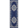 image:imageNourison Home Grafix Traditional Navy Blue 3 x 5 AreaRug EasyCleaning Non Shedding Bed Room Living Room Dining Room Kitchen 3x5Navy Blue