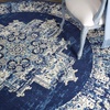 image:imageNourison Home Grafix Traditional Navy Blue 3 x 5 AreaRug EasyCleaning Non Shedding Bed Room Living Room Dining Room Kitchen 3x5Navy Blue