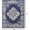 image:imageNourison Home Grafix Traditional Navy Blue 3 x 5 AreaRug EasyCleaning Non Shedding Bed Room Living Room Dining Room Kitchen 3x5Navy Blue