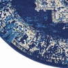 image:imageNourison Home Grafix Traditional Navy Blue 3 x 5 AreaRug EasyCleaning Non Shedding Bed Room Living Room Dining Room Kitchen 3x5Navy Blue