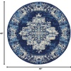 image:imageNourison Home Grafix Traditional Navy Blue 3 x 5 AreaRug EasyCleaning Non Shedding Bed Room Living Room Dining Room Kitchen 3x5Navy Blue