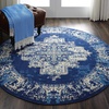 image:imageNourison Home Grafix Traditional Navy Blue 3 x 5 AreaRug EasyCleaning Non Shedding Bed Room Living Room Dining Room Kitchen 3x5Navy Blue