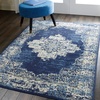 image:imageNourison Home Grafix Traditional Navy Blue 3 x 5 AreaRug EasyCleaning Non Shedding Bed Room Living Room Dining Room Kitchen 3x5Navy Blue