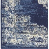 image:imageNourison Home Grafix Traditional Navy Blue 3 x 5 AreaRug EasyCleaning Non Shedding Bed Room Living Room Dining Room Kitchen 3x5Navy Blue